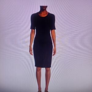 TIME TRU	DRESS	L  BLACK  NWT